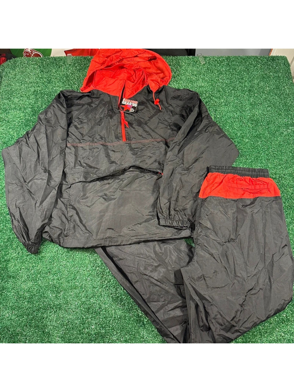 NWT Vintage Marlboro black/red windbreaker jumpsuit size XL